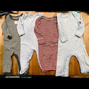 Burt’s Bees jimjam lot w/ various foot situations!